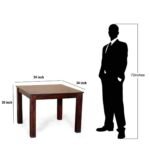 Furniture Sheesham Wood Dining Table with Chairs - Image 4