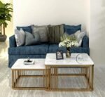 Iron Frame Handmade Square 20"x20" Coffee Table - Image 2