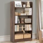 SPACE Bookshelf for Home - 5 Tier Books Rack for Study Room