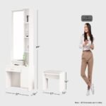 Wooden Dressing Table for Bedroom with 1 Drawer - Image 2