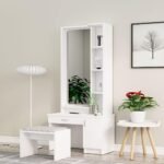 Wooden Dressing Table for Bedroom with 1 Drawer - Image 4