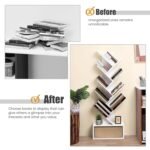 Book Shelf for Home Library - 9-Tier Tree Shaped Book Rack - Image 4