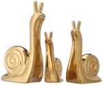 Snail Family Ceramic Finish Figures - Timeless Elegance for Home Décor - Image 2