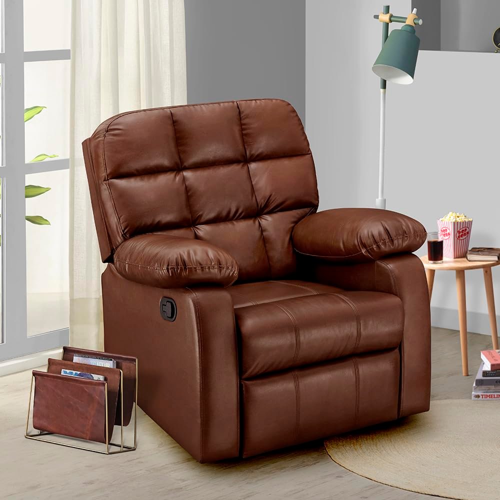Version 1.0.0 Sleepyhead RX5 - Single Seater Leatherette Manual Recliner - Image 1