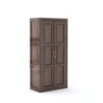 SONA ART & CRAFTS Solid Sheesham Wood 2 Door Wardrobe - Image 3
