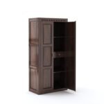 SONA ART & CRAFTS Solid Sheesham Wood 2 Door Wardrobe - Image 4