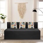 3-Person Sofa Cum Bed Jute Fabric