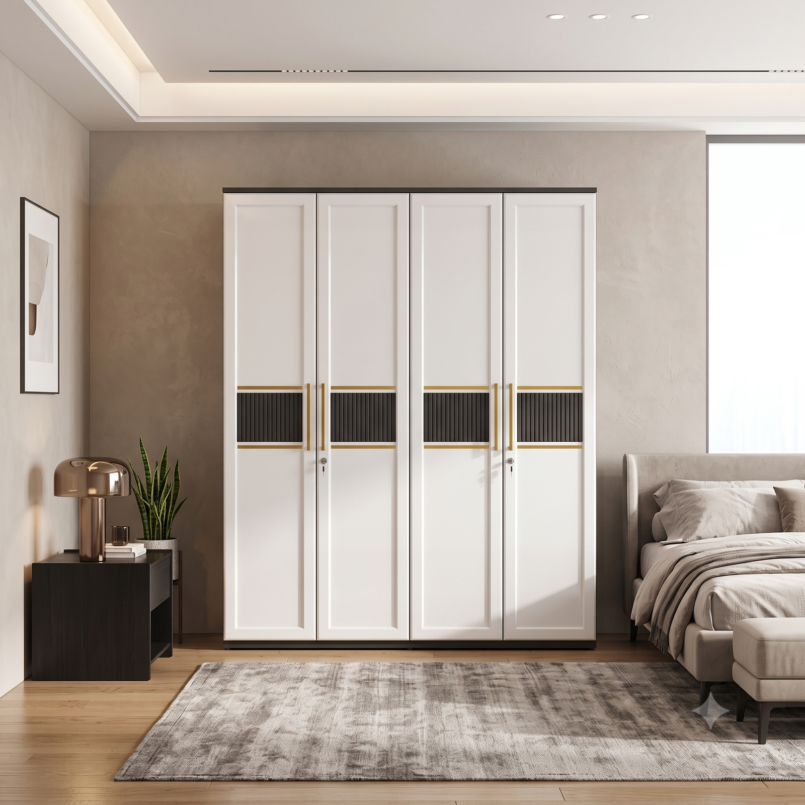 SSF 155 SSF 4 Door Wardrobes 156 - Image 1