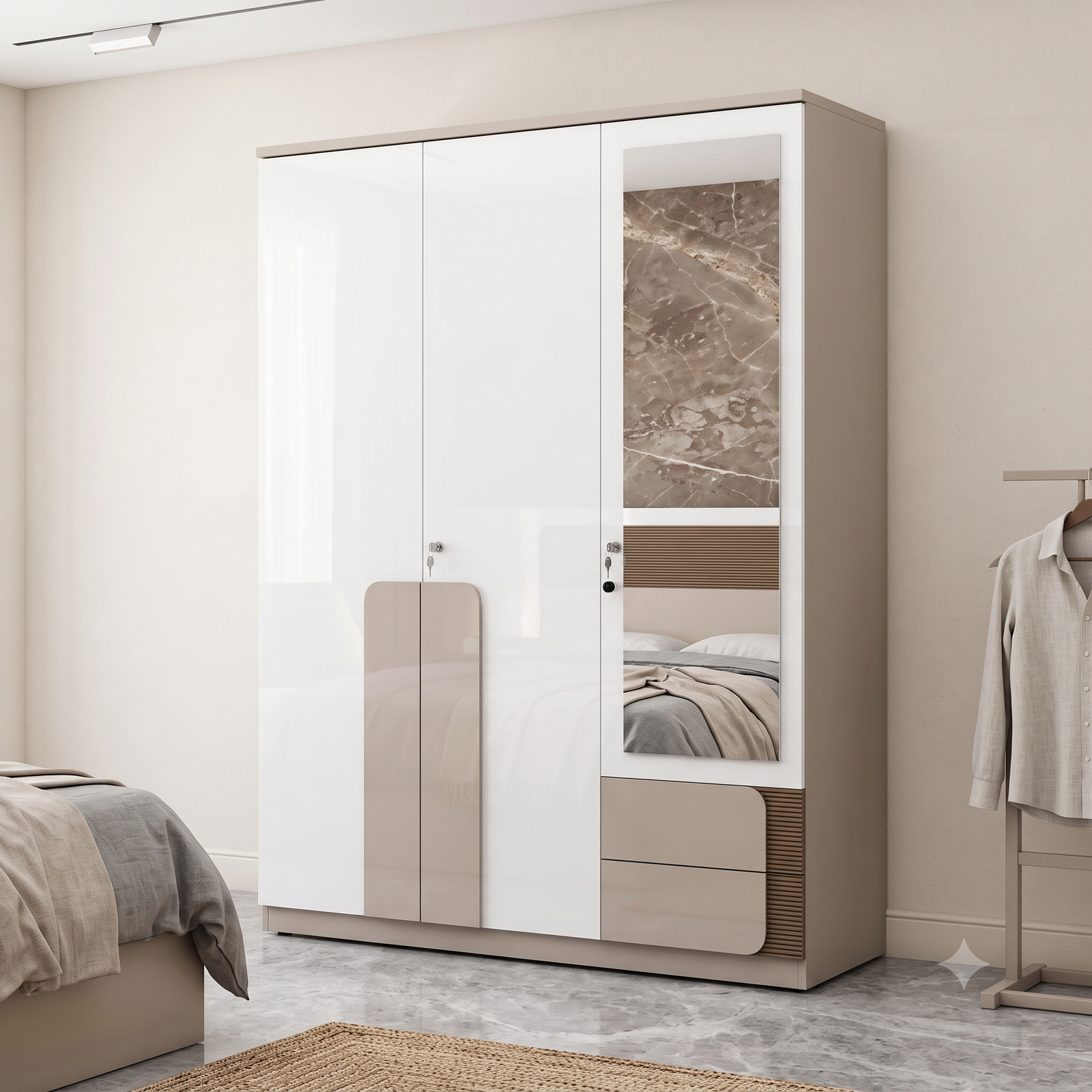 SSF 164 SSF 3 Door Wardrobes 164 - Image 1