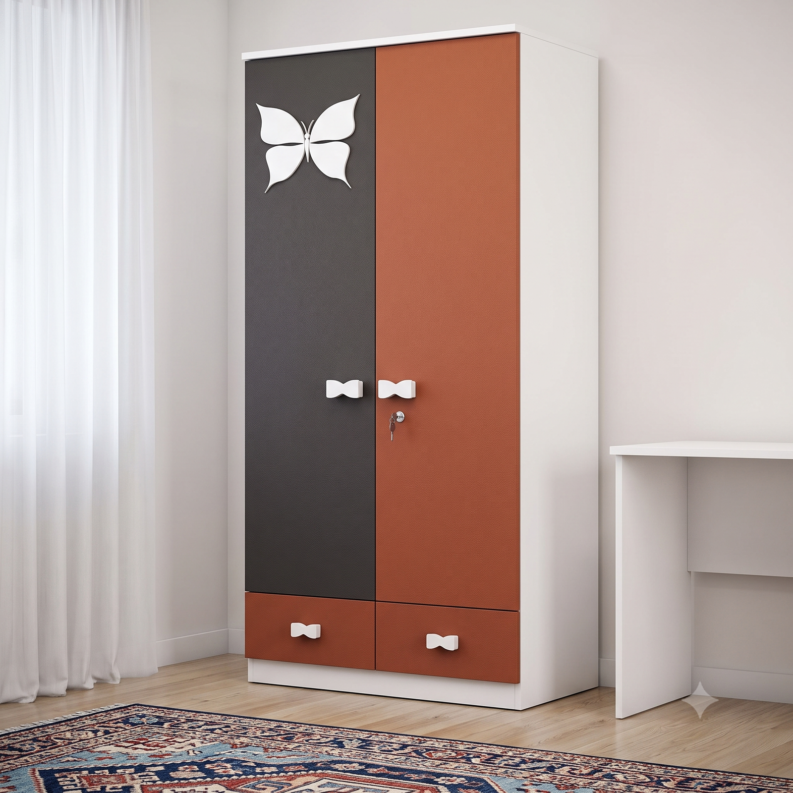 SSF130 SSF 2 Door Wardrobes 130 - Image 1